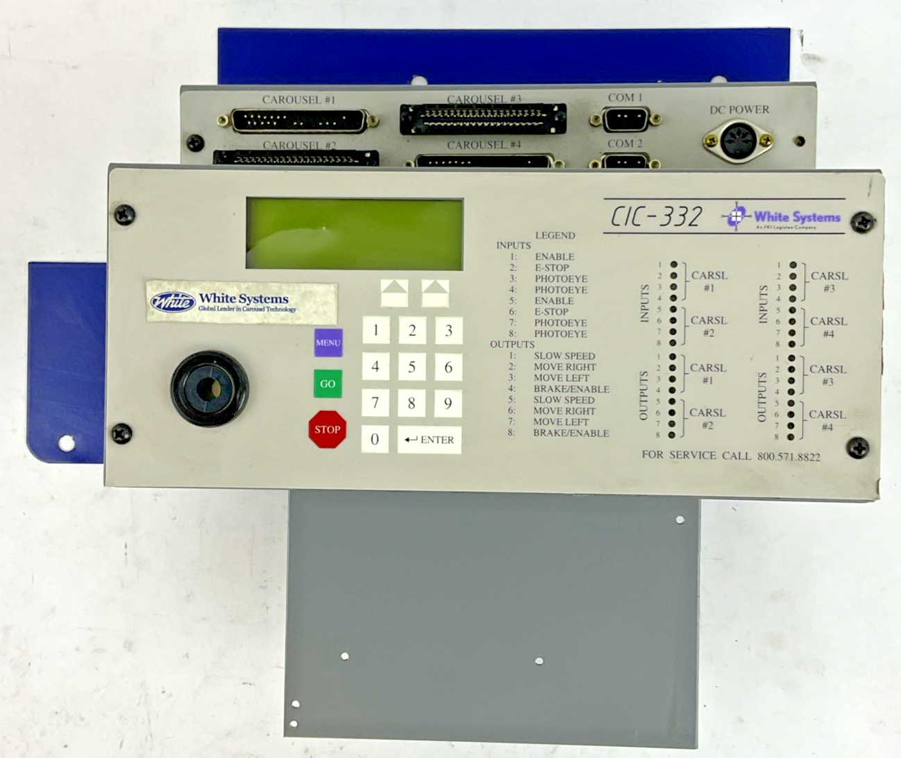 WHITE SYSTEMS CIC-332 CAROUSEL STORAGE SYSTEM0