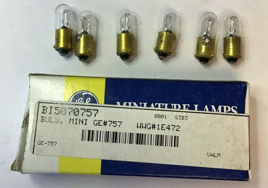 GENERAL ELECTRIC GE757 REPLACEMENT BULB***LOTOF6***0