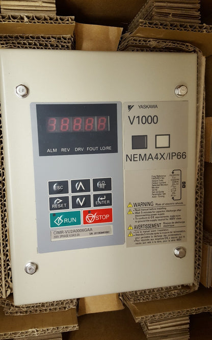 Yaskawa CIMR-VU4A0006GAA 1000 Seies Drive Compact Vector Rev A2
