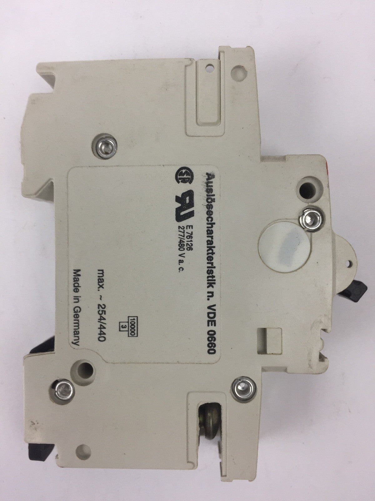 ABB S 281 K 4 A CIRCUIT BREAKER 1 POLE E76126 277/480 VAC1