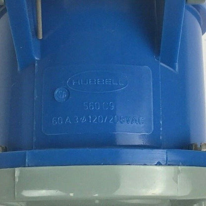 HUBBELL 560C9 PIN&SLEEVE 60AMP 120/208V 4POLE 5-WIRE GROUNDING6