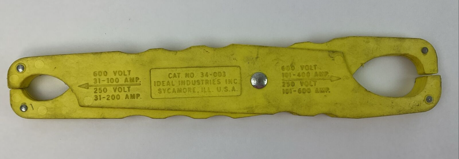 IDEAL INDUSTRIES 34-003 FUSE PULLER 600V 31-100A 600V 101-400A 250V 31-200A 250V1