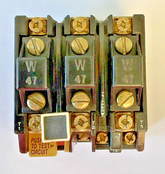 ALLEN BRADLEY 592-JOV16 OVERLOAD RELAY SER.B 600VAC W/ W47 HEATERS0