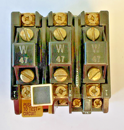 ALLEN BRADLEY 592-JOV16 OVERLOAD RELAY SER.B 600VAC W/ W47 HEATERS0