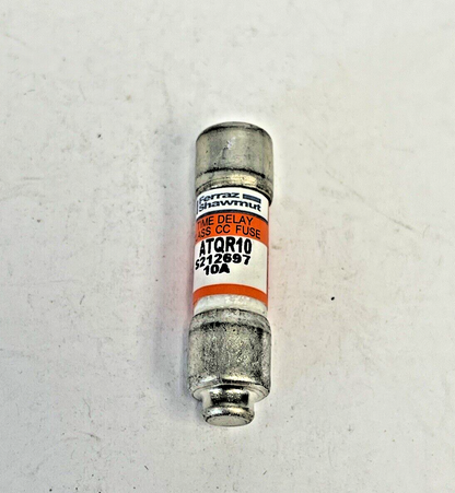 MERSEN - *BOX OF 6* - ATQR10- 10 AMP, 600 VAC, TIME-DELAY, AMP-TRAP, CLASS CC2