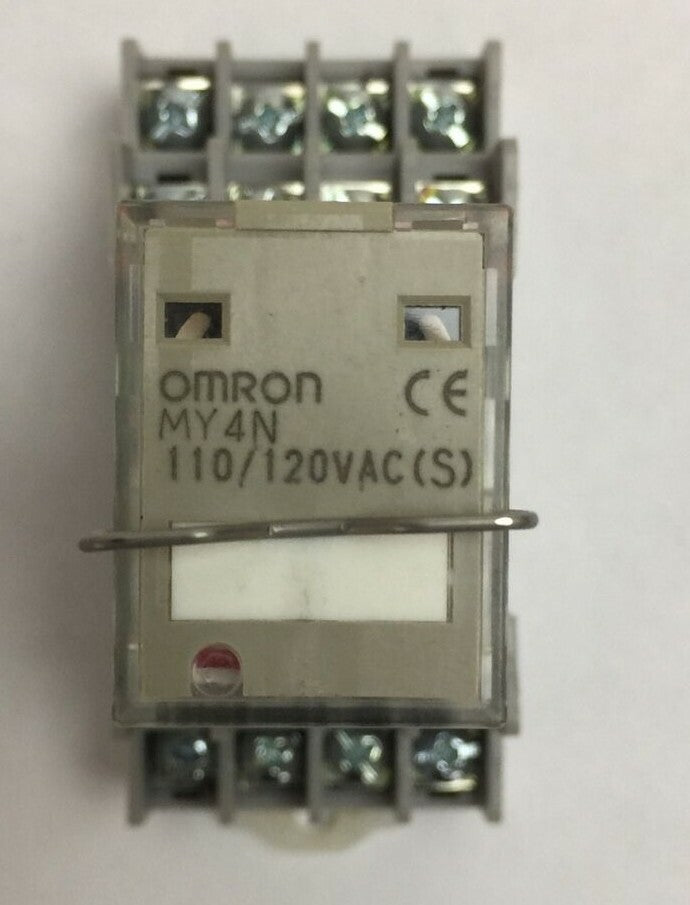OMRON MY4N RELAY 110/120VAC PYF14A-C SOCKET SCREW TERMINAL 300V 10A (LOT OF 3)1