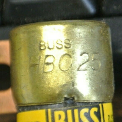 BOX of 10 / BUSS HBO25 BOLT-DOWN RECTIFIER FUSE / 25A / 32VDC / NEW SURPLUS1