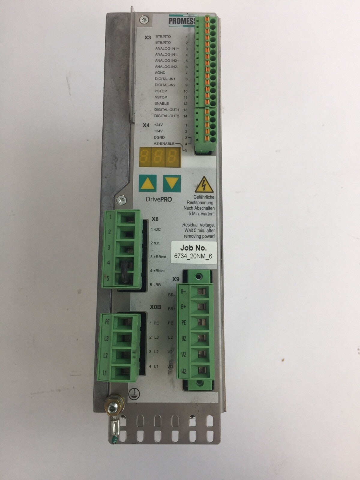 PROMESS E217428 AC DRIVE 208-480V 5kVA 6A0