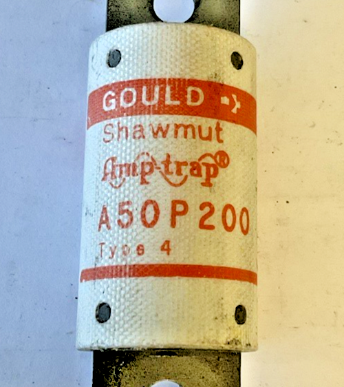 FERRAZ SHAWMUT/ GOULD A50P200 FUSE TYPE4 FORM101 200A 500VAC ***LOTOF4***2
