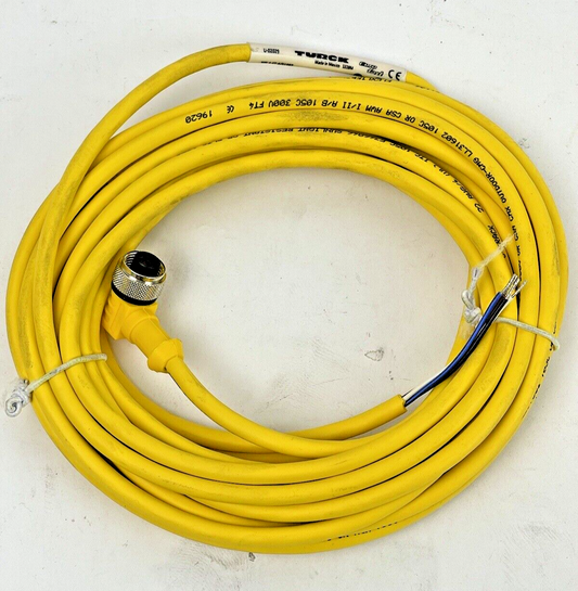 TURCK - WK 4.4T-6/S1587 - M12 EURO FAST CORDSET - U-02029 - FEMALE, RIGHT ANGLE0
