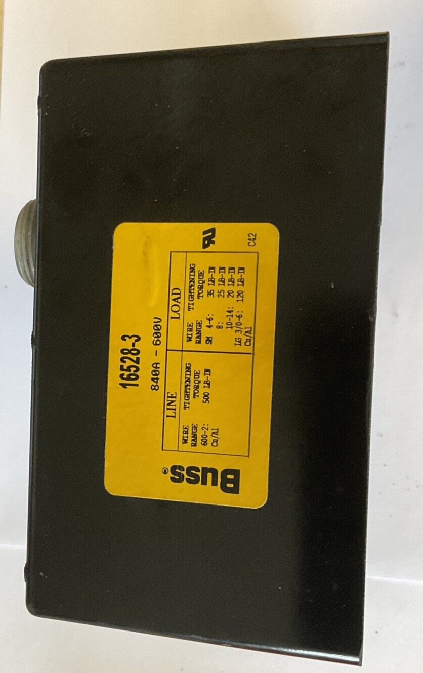 BUSS 16528-3 POWER DISTRIBUTION BLOCK 600V 840A4
