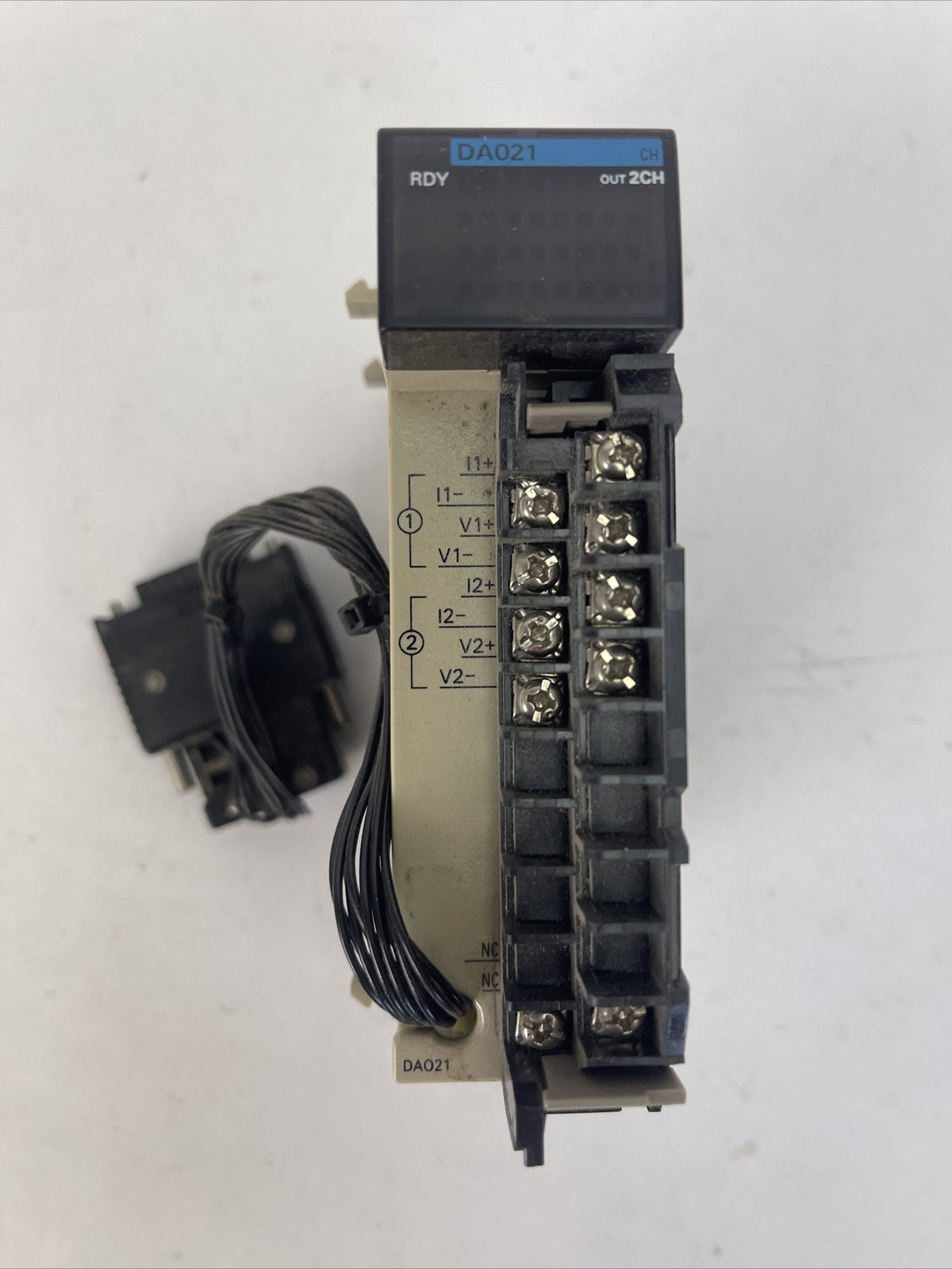 OMRON CQM1-DA021 D/A UNIT 0-20mA/-10 - +10V0