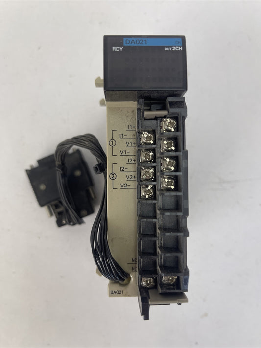 OMRON CQM1-DA021 D/A UNIT 0-20mA/-10 - +10V0