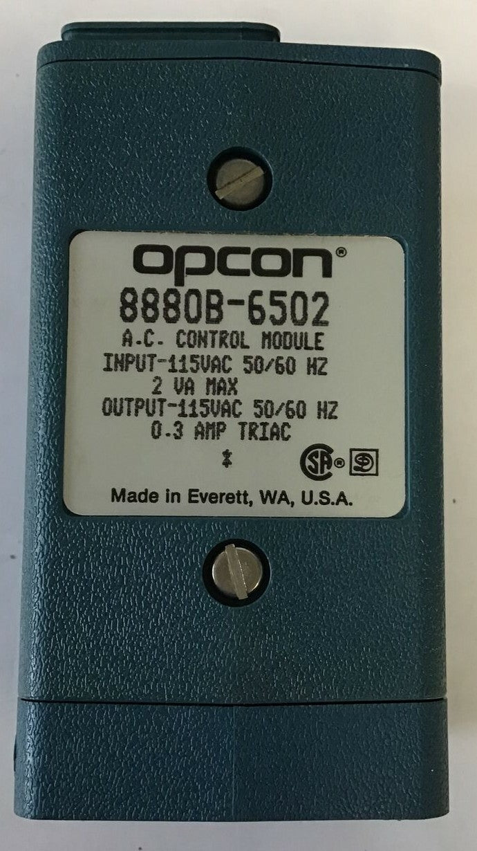 OPCON 8880B-6502 A.C. CONTROL MODULE 115VAC 50/60HZ 2