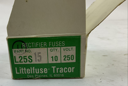 LITTELFUSE L25S15 15AMP 250VAC SEMICONDUCTOR FUSE (BOX OF 9)0