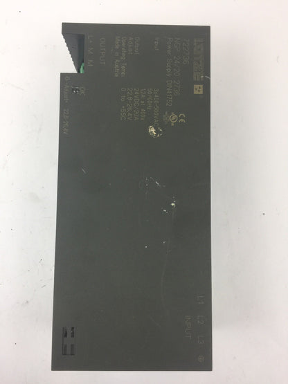 LUTZE 722736 NGP 24/20 2736 POWER SUPPLY 3X400-500VAC 50/60HZ 24VDC/20A0