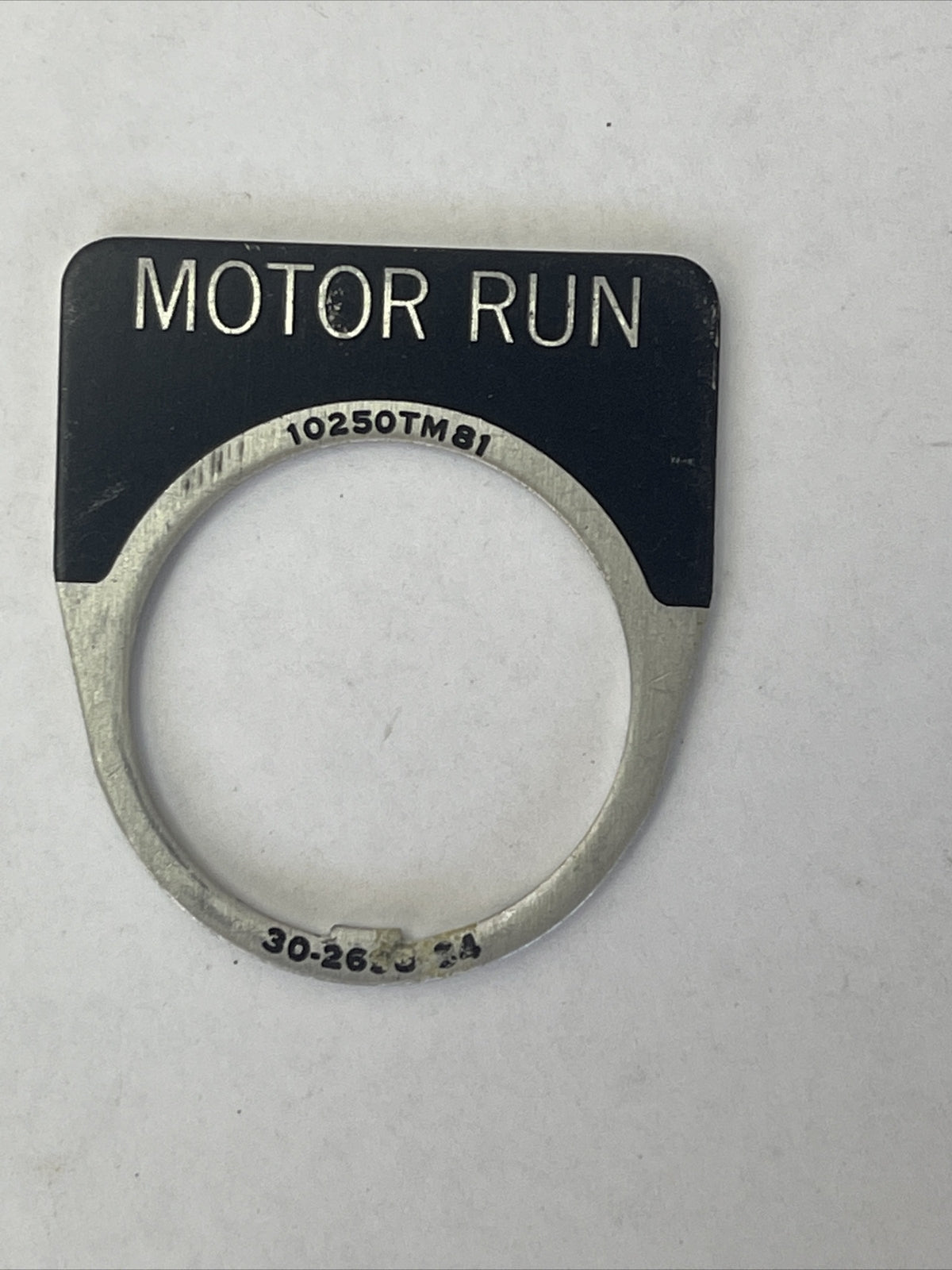 CUTLER HAMMER EATON 10250TM81 MOTOR RUN LEGEND PLATE 30-2698-34 (LOT OF 6)1