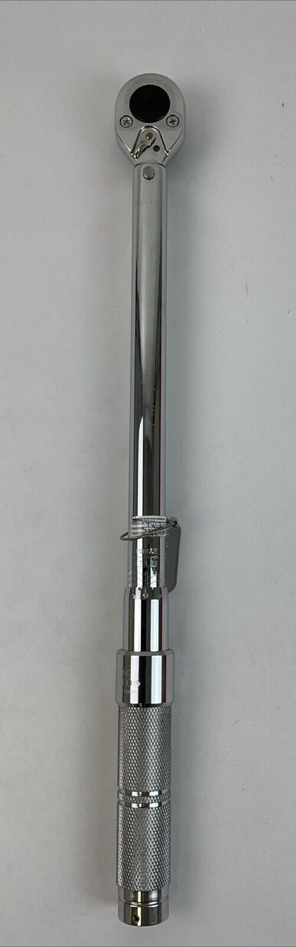 PROTO J6016C 1/2" DRIVE 30-150 FT-LB RACHETING HEAD MICROMETER TORQUE WRENCH2