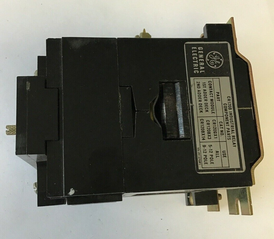 GENERAL ELECTRIC CR120B01122 INDUSTRIAL RELAY 600VACV 60HZ 10A3