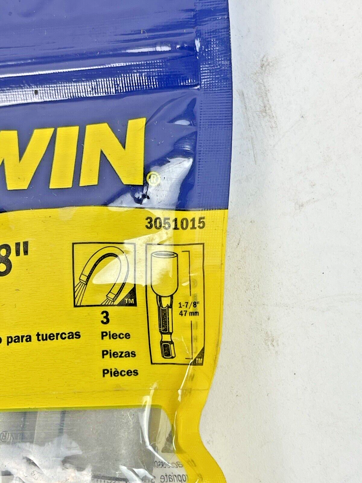 IRWIN SPEEDBOR - 3051015 *LOT OF 3 PACK (9 TOTAL)* - 3/8" MAGNETIC NUTSETTERS6