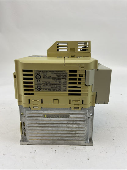 YASKAWA CIMR-VU4A0011FAA REV: C V1000 AC DRIVE OUTPUT 3PH 0-480V 11.1/9.2A2