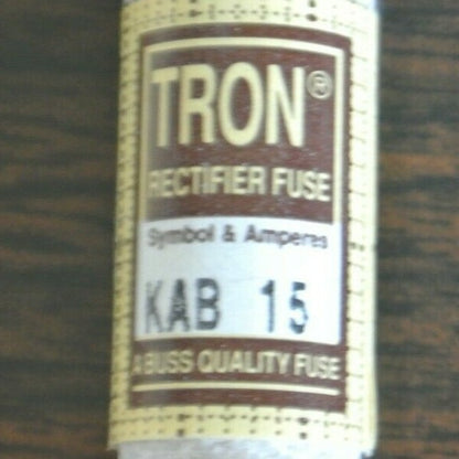 LOT of 3 / BUSSMANN / TRON KAB15 / SEMICONDUCTOR FUSE / 15A / 250V / NEW SURPLUS2