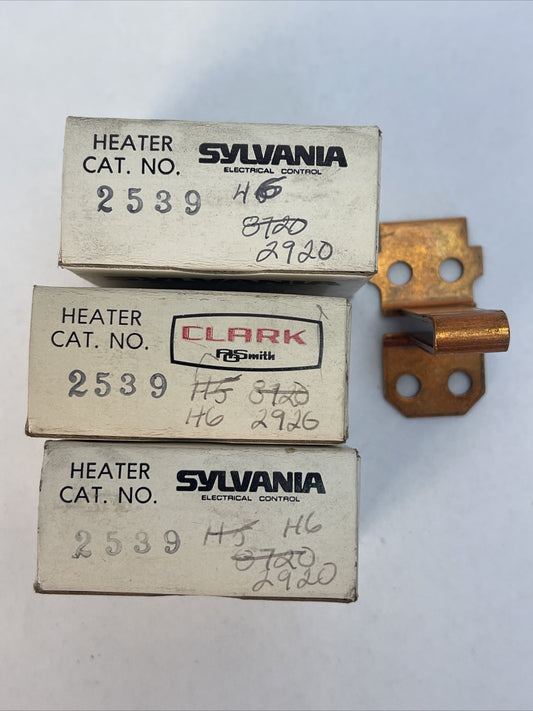 GTE SYLVANIA CLARK 2539 HEATER (LOT OF 3)0