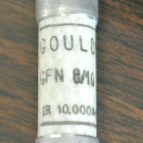 LOT of 8 / GOULD GFN8/10 TIME-DELAY FUSES / 8/10A / 250VAC /1