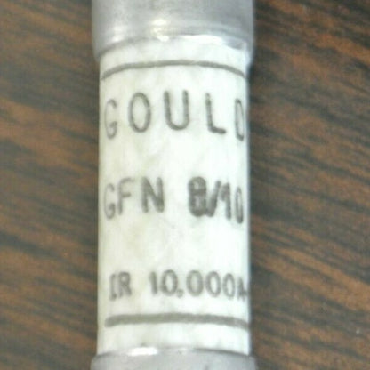 LOT of 8 / GOULD GFN8/10 TIME-DELAY FUSES / 8/10A / 250VAC /1