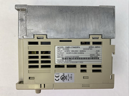 YASKAWA CIMR-V7AM20P4 AC DRIVE OUTPUT 3PH 0-230VAC 0-400HZ 3A INPUT 200-230VAC2