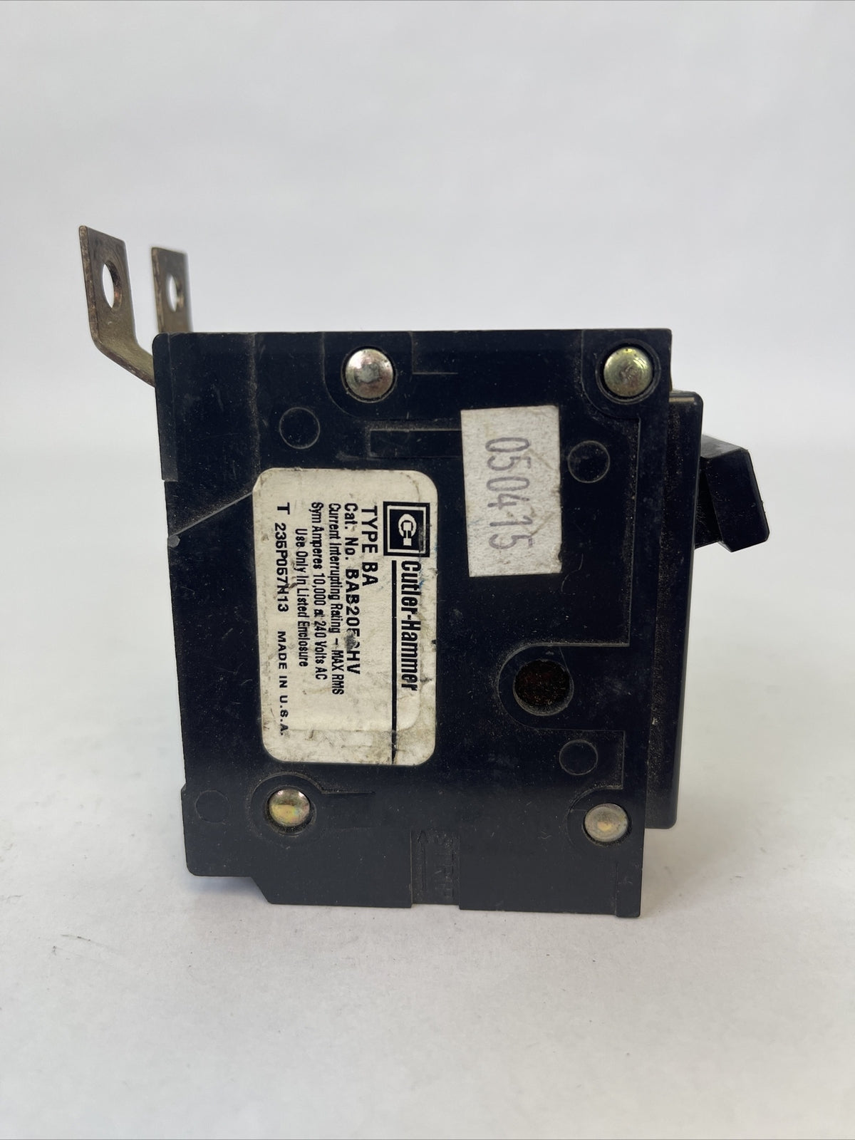 CUTLER HAMMER / WESTINGHOUSE BAB2050HV CIRCUIT BREAKER 50AMP 2POLE 240VAC2