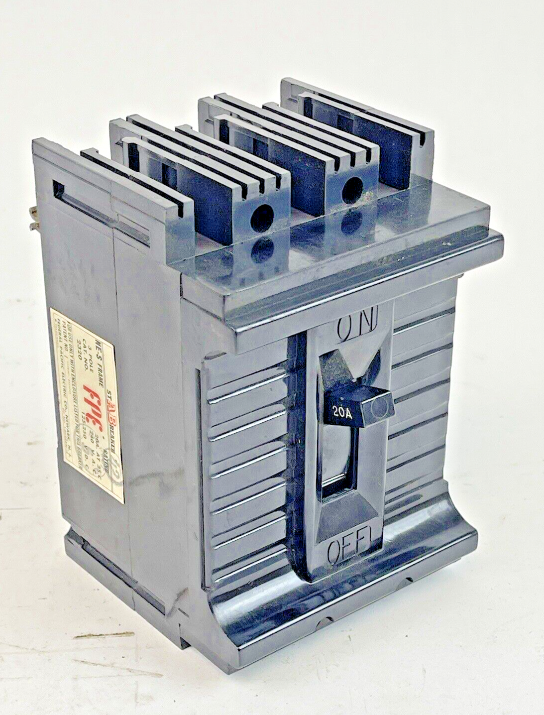 FEDERAL PACIFIC - 2320 - 3 POLE, 20A, 240 VAC AB CIRCUIT BREAKER - FPE0