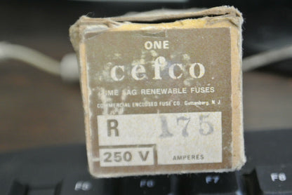 CEFCO R175 TIME LAG RENEWABLE FUSE / 250V / 175A / NEW SURPLUS5