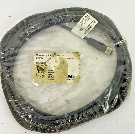 IFM EFECTOR E18026 4A 300V FEMALE CORD SENSOR0