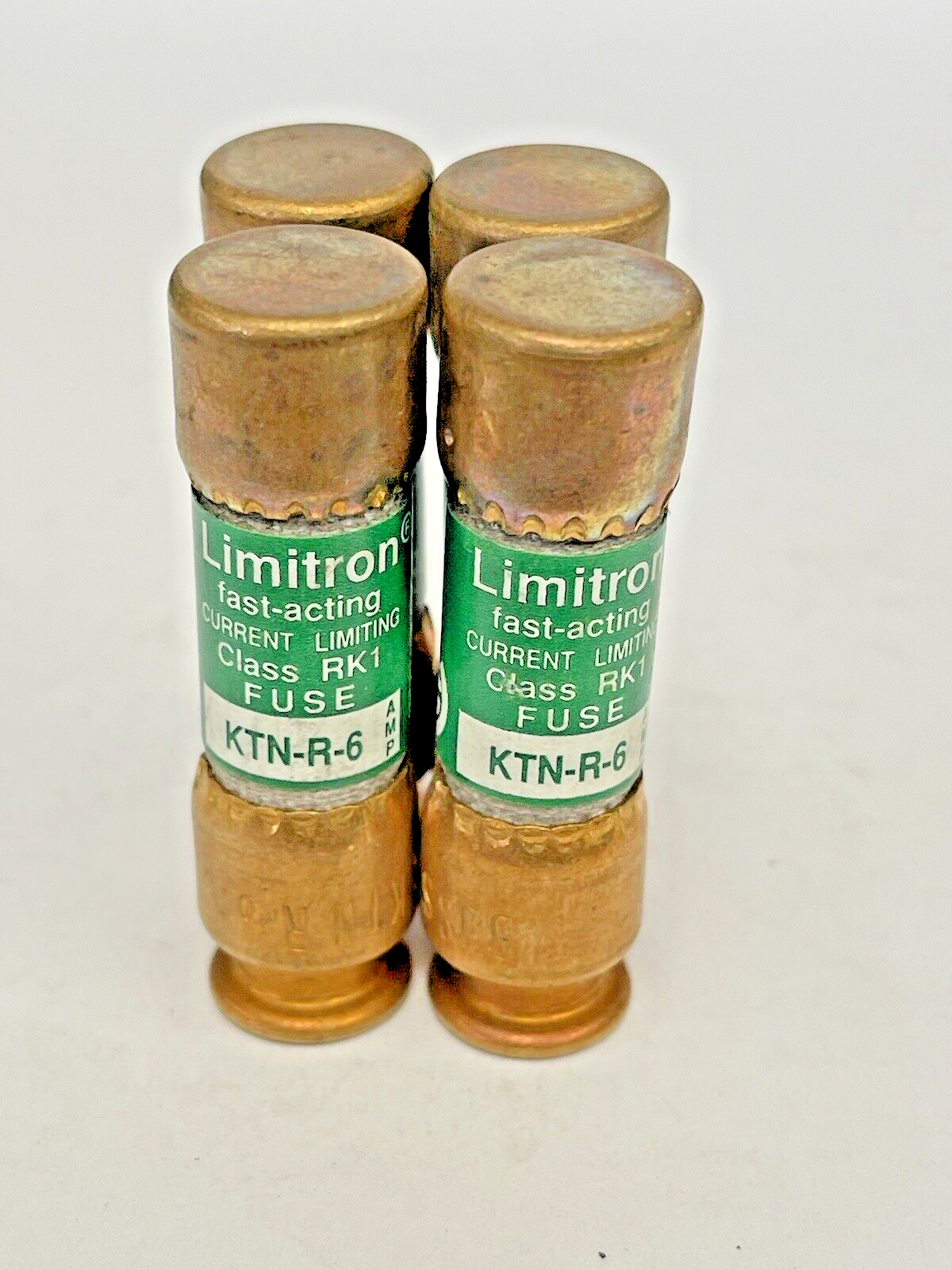 BUSSMANN - *BOX OF 4* -KTN-R-6 - 6 AMP, 250 VAC, FAST-ACTING, CURRENT-LIMITING1