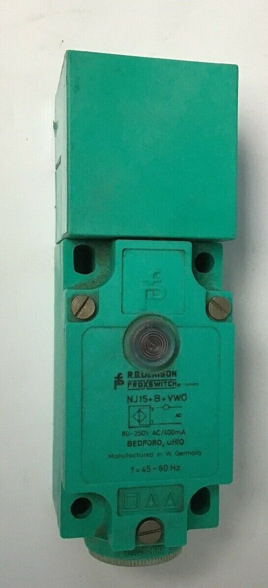 R.B.DENISON NJ15+B+VWO, PROXIMITY LIMIT SWITCH 80-250VAC/400MA 45-60HZ0