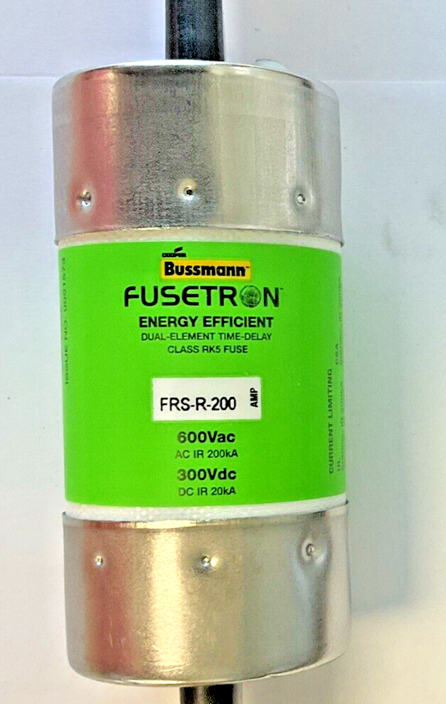 BUSSMANN FRS-R-200 FUSETRON 600VAC 300VDC RK53
