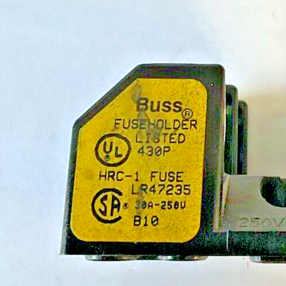 BUSS R25030-2SR FUSEHOLDER 200K AMP CLASS R FUSE1