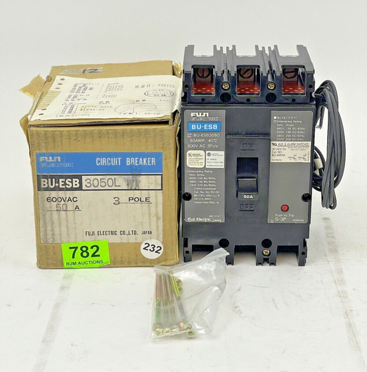 FUJI - BU-ESB3050L - CIRCUIT BREKER - 50 AMP, 600 VOLT, 3 POLE, 10kA -BU-ESB30500