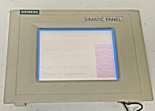 SIEMENS - 6AV 545-0BA15-2AX0 - SIMATIC TOUCH PANEL TP170A0