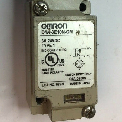 OMRON D4A-3E10N-GM LIMIT SWITCH 3A 24VDC TYPE 11