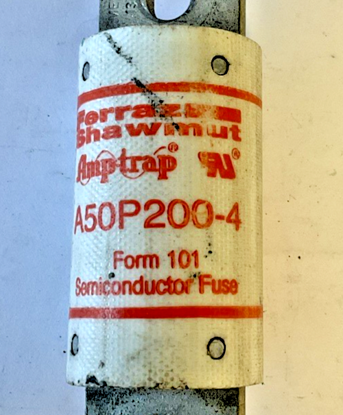 FERRAZ SHAWMUT/ GOULD A50P200 FUSE TYPE4 FORM101 200A 500VAC ***LOTOF4***4