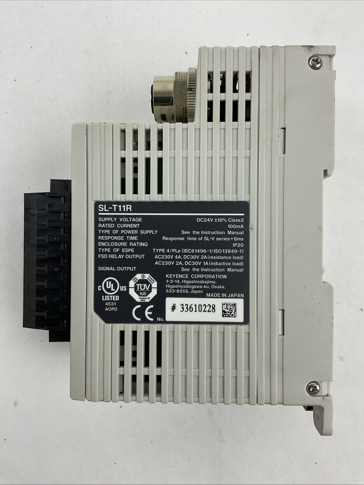 KEYENCE SL-T11R SAFETY CONTROL RELAY1