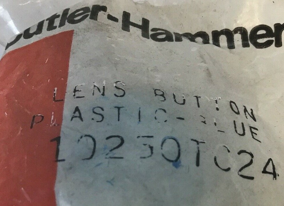 CUTLER HAMMER 10250TC24 LENS BUTTON PLASTIC BLUE***LOT OF 10***3