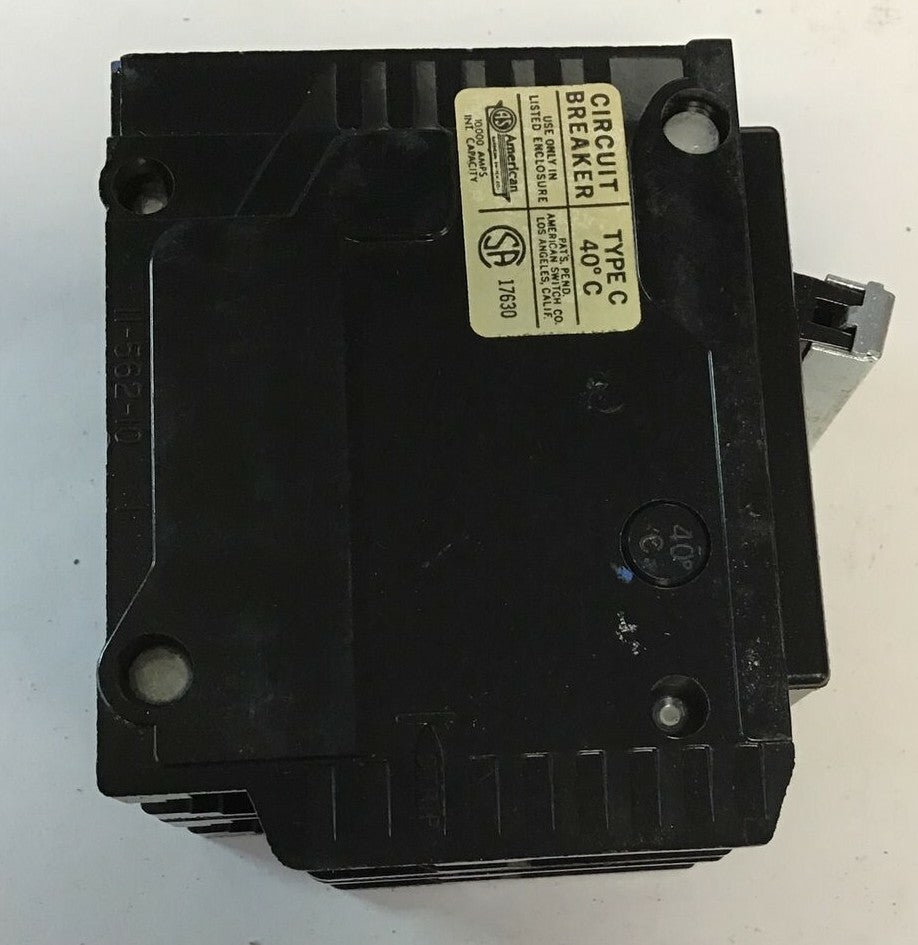 SYLVANIA/CHALLENGER  C260 CIRCUIT BREAKER 120/240VAC TYPEC 2POLE ***LOTOF3***3