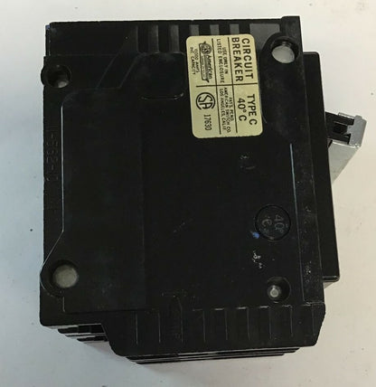 SYLVANIA/CHALLENGER  C260 CIRCUIT BREAKER 120/240VAC TYPEC 2POLE ***LOTOF3***3