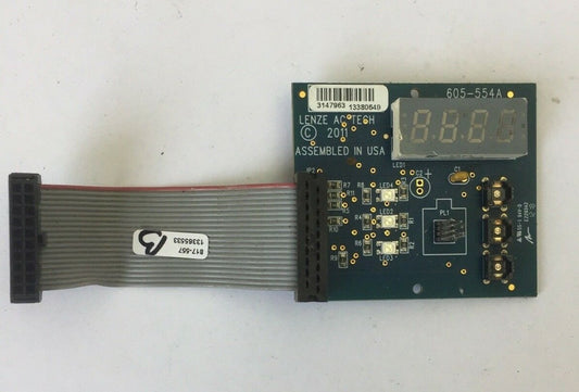LENZE AC TECH 605-554A DISPLAY CIRCUIT BOARD0