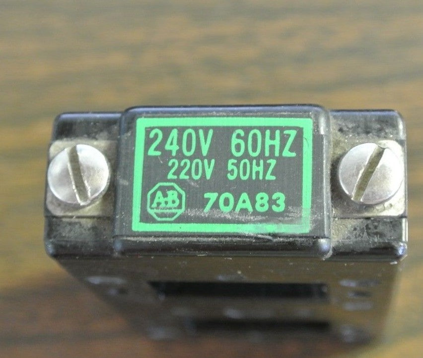 ALLEN-BRADLEY 70A83 COIL SIZE 0 - 220V/50Hz, 240V/60Hz - NEW SURPLUS - EACH1