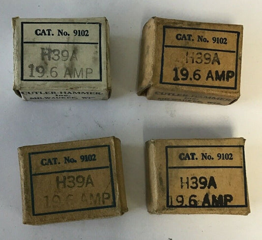 CUTLER HAMMER 9102 H39A  19.6AMP HEATER****LOTOF4****0