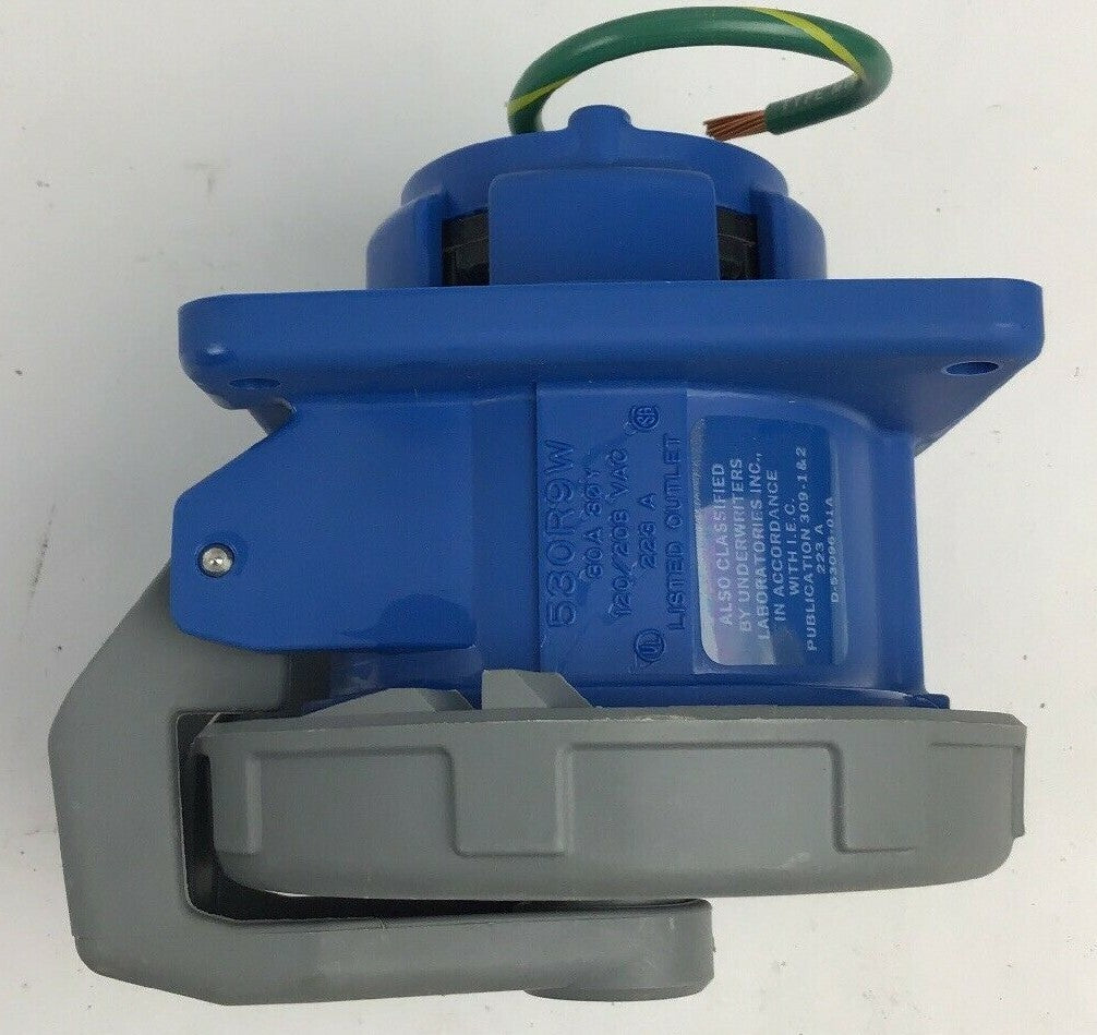 HUBBELL 530R9W RECEPTACLE WATERTIGHT PIN&SLEEVE  5 WIRE 30A**NO GASKET**4
